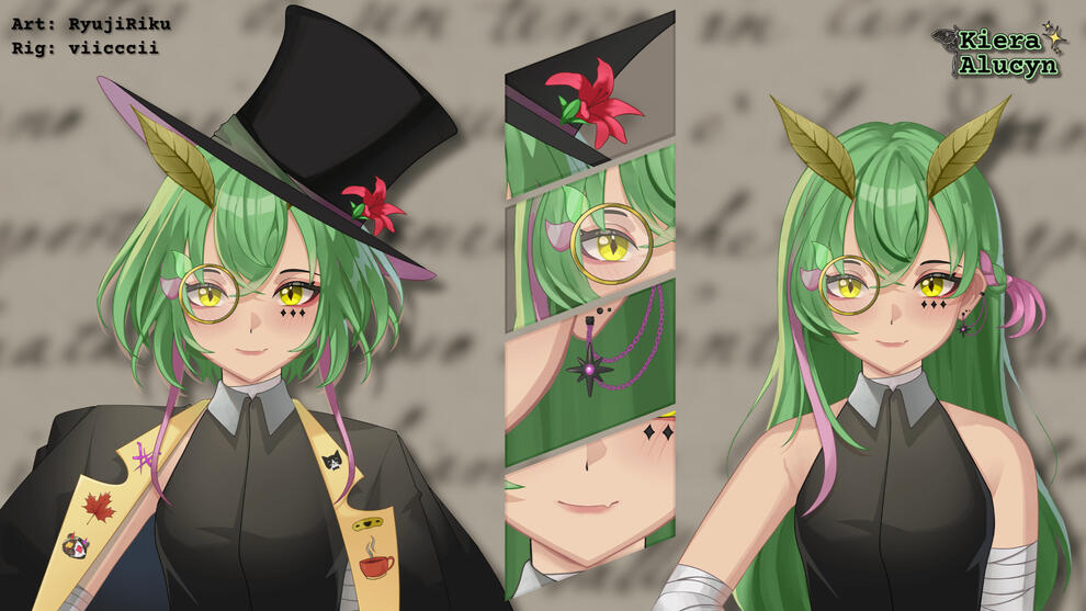 Kiera Alucyn Moth Illusionary Archivist L2D Bust